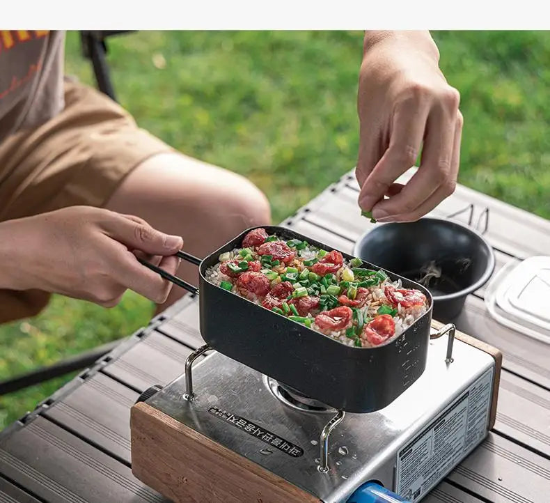 BLACKDOG Outdoor Lunch Box Aluminum 800ML Camping Cooker Ultralight Portable Multi-function Travel Picnic Tableware Cookware Daniel’s Outdoor Company
