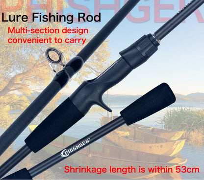 PHISHGER Spinning Baitcasting Travel Carbon Mini Goods For Fishing Rods Casting Weight 5-30g M Fast Ultralight Lure Trout Pole Daniel’s Outdoor Company