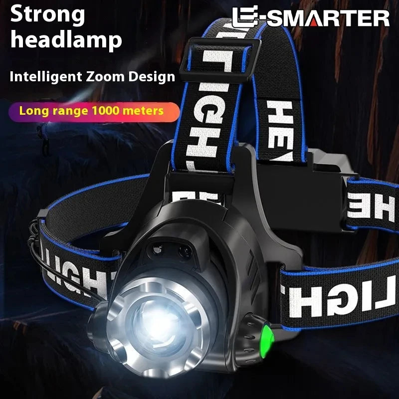 Powerful LED Headlamp USB Rechargeable Telescopic Zoomable Headlight Outdoor Waterproof Work Head Lamp High Lumen Head Torch Daniel’s Outdoor Company