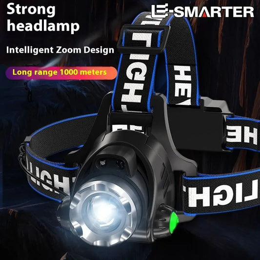 Powerful LED Headlamp USB Rechargeable Telescopic Zoomable Headlight Outdoor Waterproof Work Head Lamp High Lumen Head Torch Daniel’s Outdoor Company