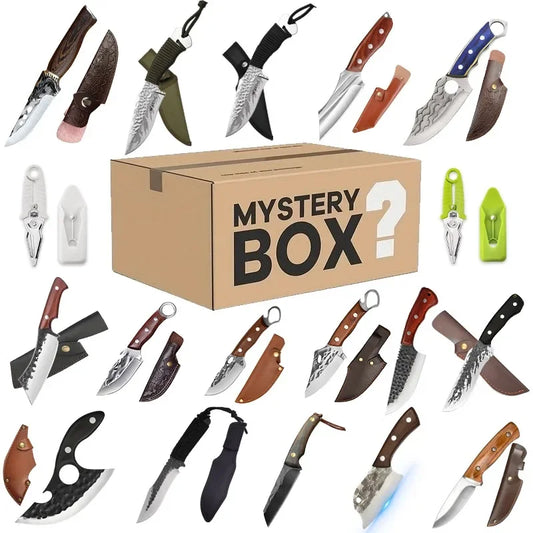 Mystery Surprise Gift Box Multi-function Professional Stainless Steel Chef Knife Utility Knife Boning Knife Outdoor Shovel Fruit Daniel’s Outdoor Company