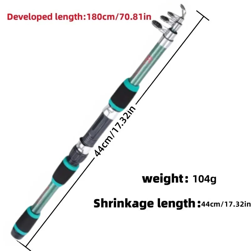 Fishing Pole Set Full Kits With Telescopic Fishing Rod And Spinning Reel Baits Hooks Travel Pole Set Daniel’s Outdoor Company