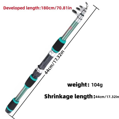 Fishing Pole Set Full Kits With Telescopic Fishing Rod And Spinning Reel Baits Hooks Travel Pole Set Daniel’s Outdoor Company