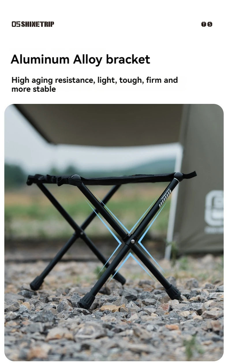 ShineTrip Outdoor 05 Series Mazza Ultra Light Folding Storage Aluminum Alloy Portable Folding Stool Mazza Daniel’s Outdoor Company