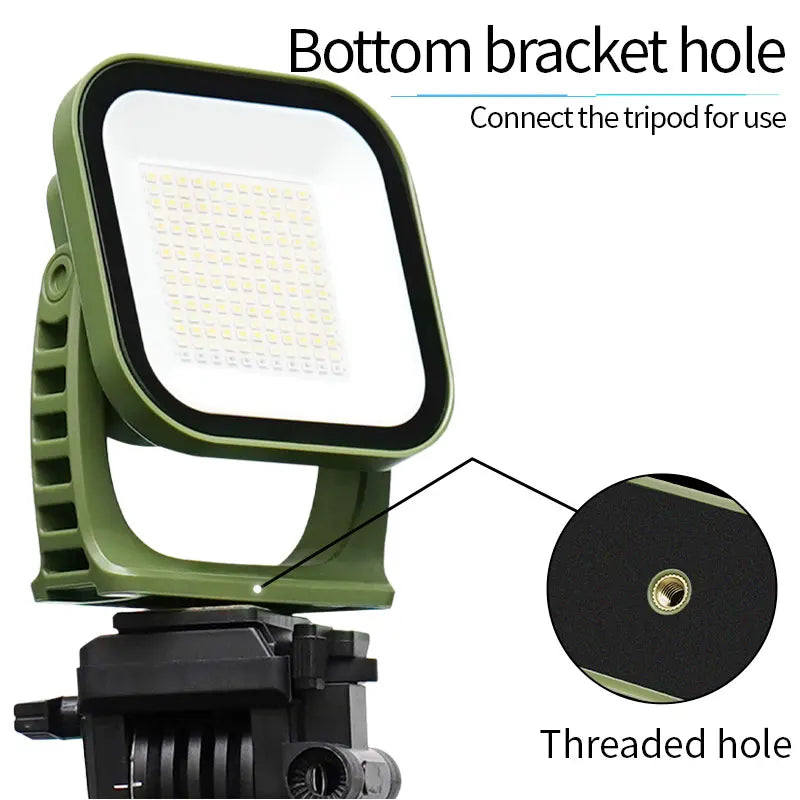 MOSLIGHTING Solar Chargin Tent Strong Light with Magnet Zoom Portable Torch Camping lantern Work Maintenance Lighting 80W LED Daniel’s Outdoor Company