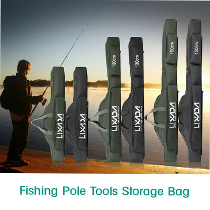 Lixada 100/130/150cm Fishing Bag Portable Folding Fishing Rod Reel Bag Fishing Tackle Carry Case Carrier Bag backpack fishing Daniel’s Outdoor Company