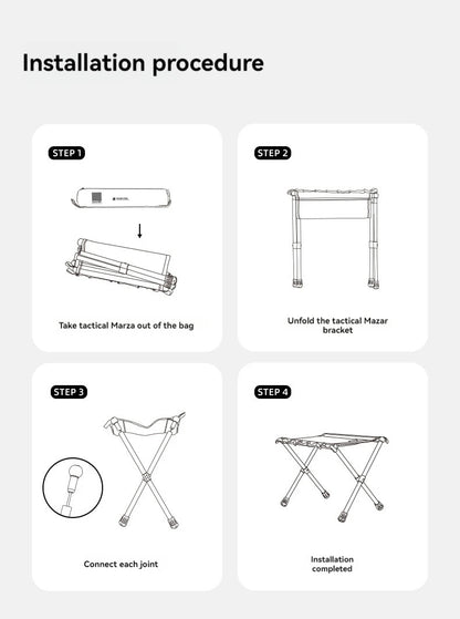 ShineTrip Outdoor 05 Series Mazza Ultra Light Folding Storage Aluminum Alloy Portable Folding Stool Mazza Daniel’s Outdoor Company
