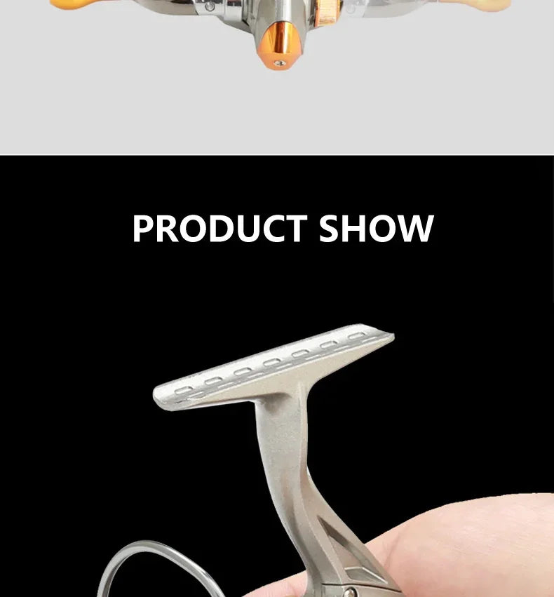 Mini DC150 Series Super Powerful 12+1BB Spinning Fishing Reel 5.2:1 Gear Ratio Metal Mini Durable Fishing Coil baitcasting reel Daniel’s Outdoor Company