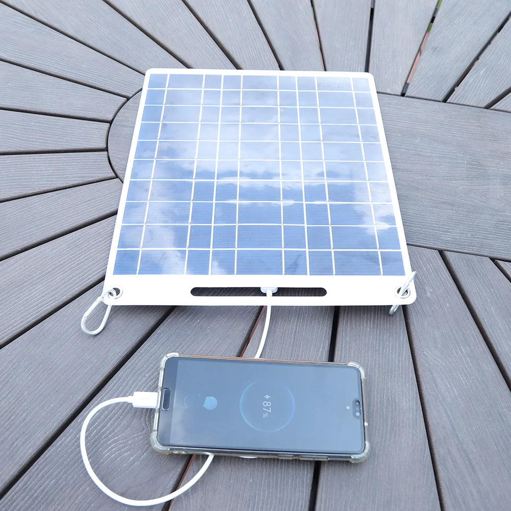 30W Solar Panel Portable 5V Fast-charging Cell Board Outdoor Emergency Charging Battery Camping Hiking Travel Phone Charger Daniel’s Outdoor Company