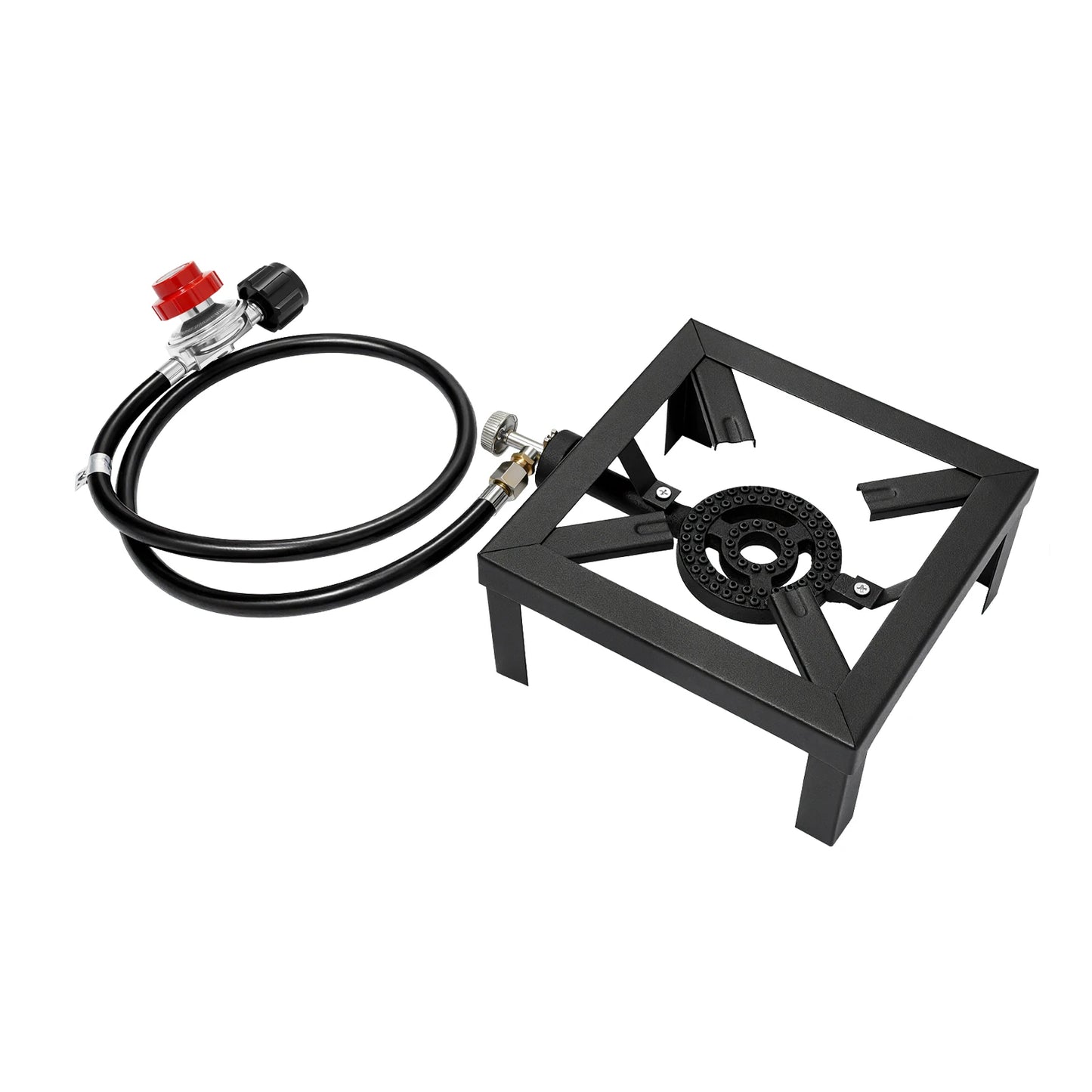 8000W Portable Double Burner Outdoor Gas Stove Propane Cooker with Adjustable 0-10Psi Regulator Hose for Patio Camping, BBQ Daniel’s Outdoor Company