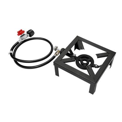 8000W Portable Double Burner Outdoor Gas Stove Propane Cooker with Adjustable 0-10Psi Regulator Hose for Patio Camping, BBQ Daniel’s Outdoor Company