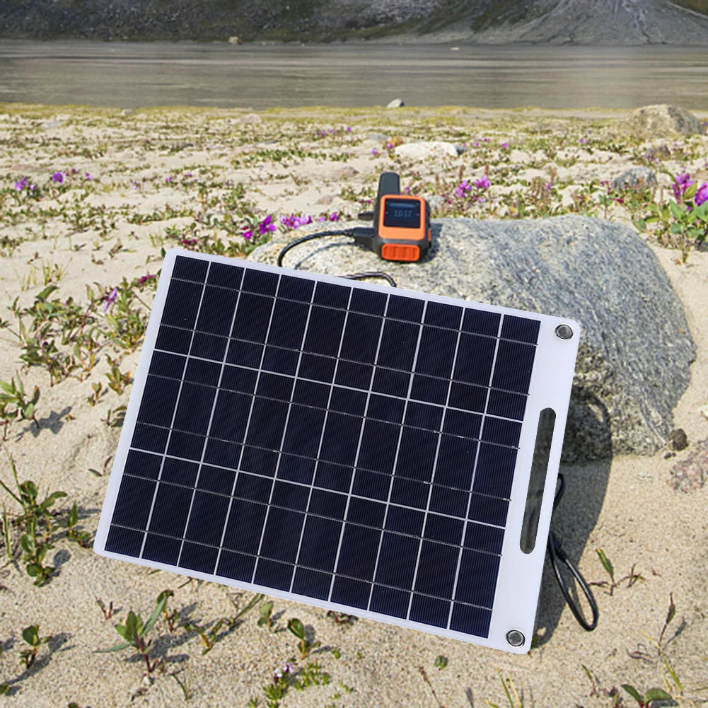 30W Solar Panel Portable 5V Fast-charging Cell Board Outdoor Emergency Charging Battery Camping Hiking Travel Phone Charger Daniel’s Outdoor Company