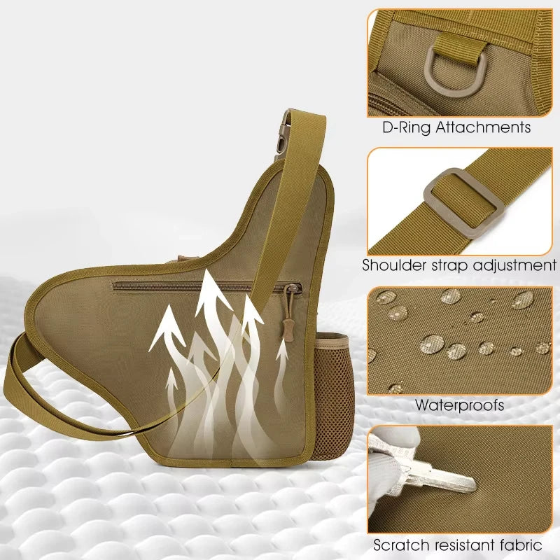 Camping Climbing Bag Chest Pouch For Men Cycling Hiking Travel Outdoor Sport Tactical Crossbody Molle Fishing Waist Fanny Pack Daniel’s Outdoor Company
