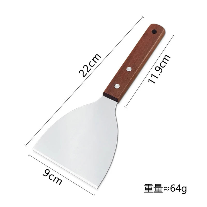 Stainless Steel Spatula and Grill Scraper Non Stick Durable Barbecue Cooking Tools Pizza Shovel Pancake Beef BBQ Utensils Daniel’s Outdoor Company