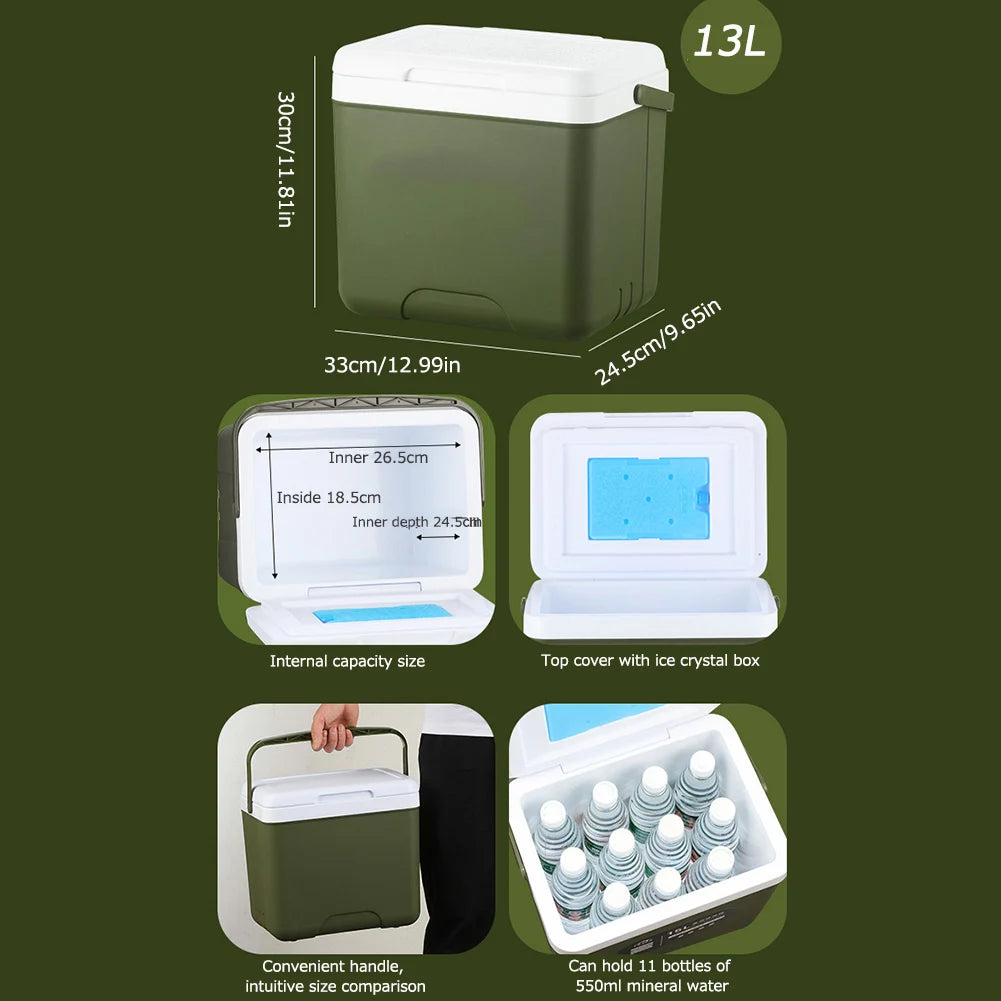 5/6/13L Cooler Box Portable Camping Refrigerator Incubator Large Capacity Car Ice Bucket Heat Preservation Camping BBQ Equipment Daniel’s Outdoor Company