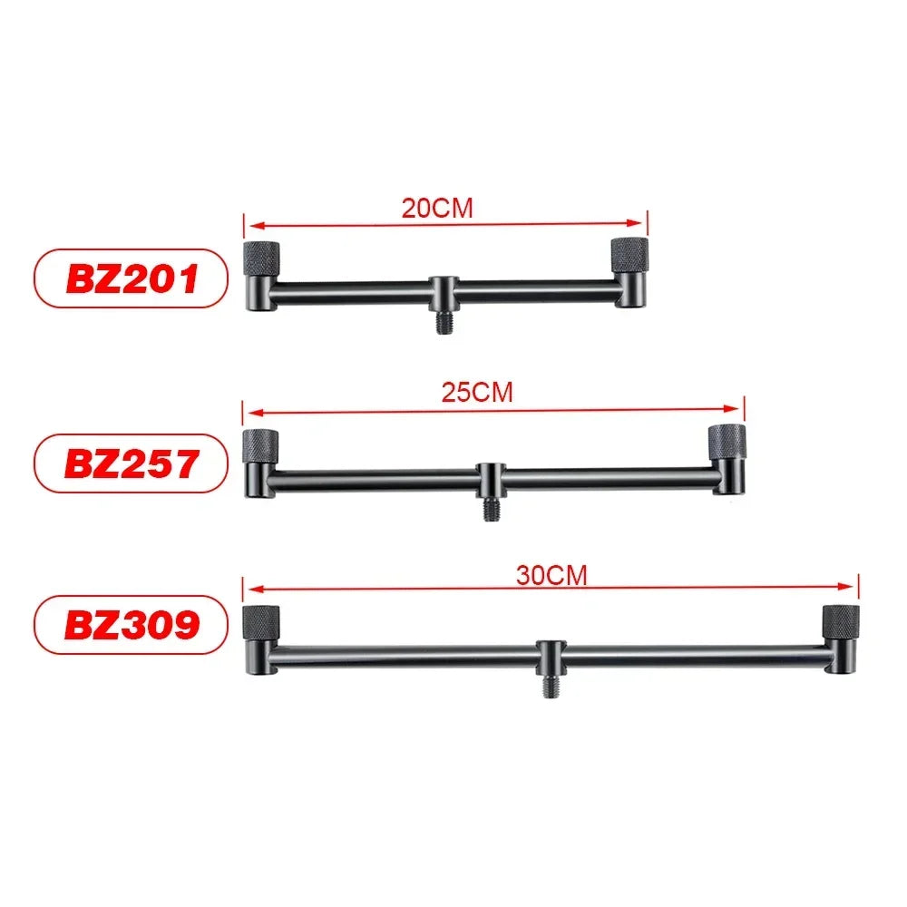 Hirisi 2X Mini Black Short Buzz Bars 20cm/25cm/30cm for Dual Rod Carp Fishing Daniel’s Outdoor Company