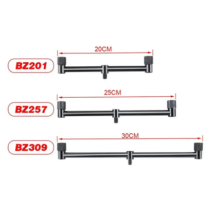 Hirisi 2X Mini Black Short Buzz Bars 20cm/25cm/30cm for Dual Rod Carp Fishing Daniel’s Outdoor Company