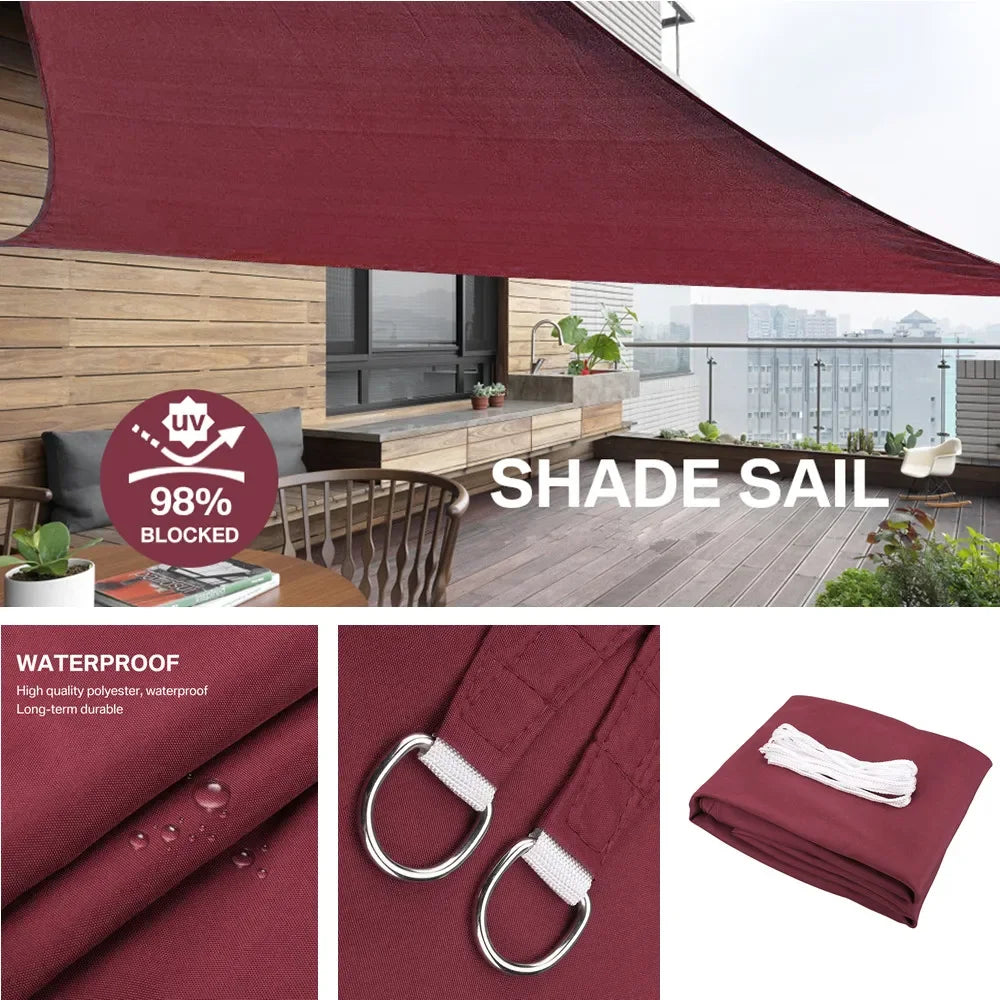 Triangle Sun Shade Sail Canopy UV Block Sunshade Sails Sunscreen for Outdoor Patio Garden Backyard Awning Sunsail with Free Rope Daniel’s Outdoor Company