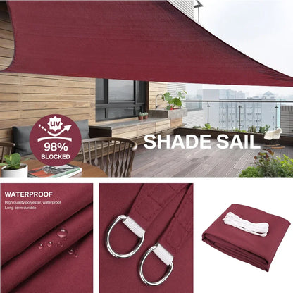 Triangle Sun Shade Sail Canopy UV Block Sunshade Sails Sunscreen for Outdoor Patio Garden Backyard Awning Sunsail with Free Rope Daniel’s Outdoor Company