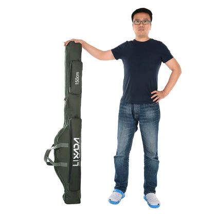 Lixada 100/130/150cm Fishing Bag Portable Folding Fishing Rod Reel Bag Fishing Tackle Carry Case Carrier Bag backpack fishing Daniel’s Outdoor Company