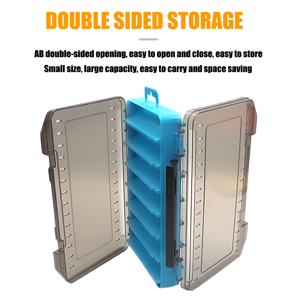 SAMOLLA Double-Sided Compact Tackle Box - Streamline Fishing with Durable, Versatile Organizer for Lures, Hooks, Baits Daniel’s Outdoor Company