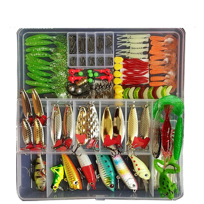 Kit Fishing Lures Set Hard Artificial Wobblers Metal Jig Spoons Soft Lure Fishing Silicone Bait Fishing Tackle Accessories Pesca Daniel’s Outdoor Company