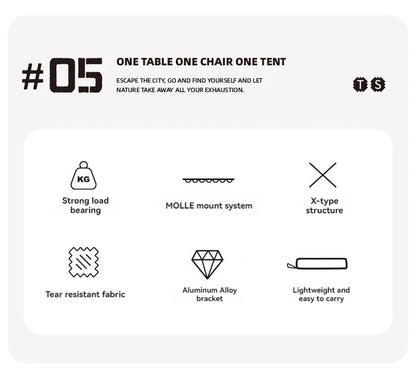 ShineTrip Outdoor 05 Series Mazza Ultra Light Folding Storage Aluminum Alloy Portable Folding Stool Mazza Daniel’s Outdoor Company