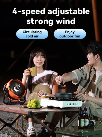 Camping Fan 20000mAh Rechargeable Outdoor Camping Circulator Wireless Camping Ceiling with LED Light and Remote Control Amagi Daniel’s Outdoor Company