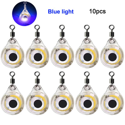 10-100Pcs Mini Fishing Lure Light LED Attracting Fish Light Underwater Eye Shape Fishing Bait Luminous Lure for Attracting Fish Daniel’s Outdoor Company