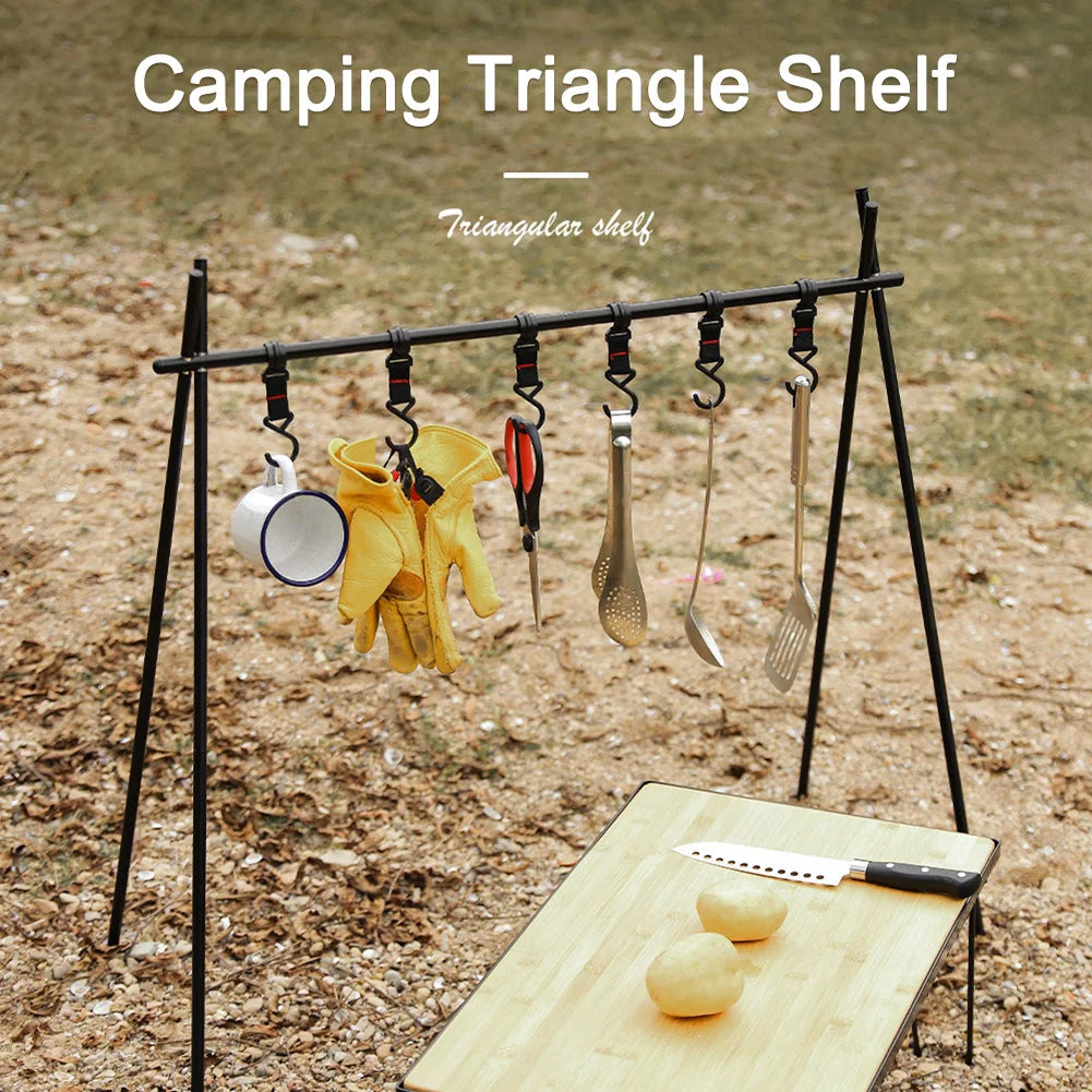 Foldable Camping Tripod Top Plate With Hanging Hole Camping Hanging Rack Top Plate High Strength Bending For BBQ Picnic Hiking Daniel’s Outdoor Company