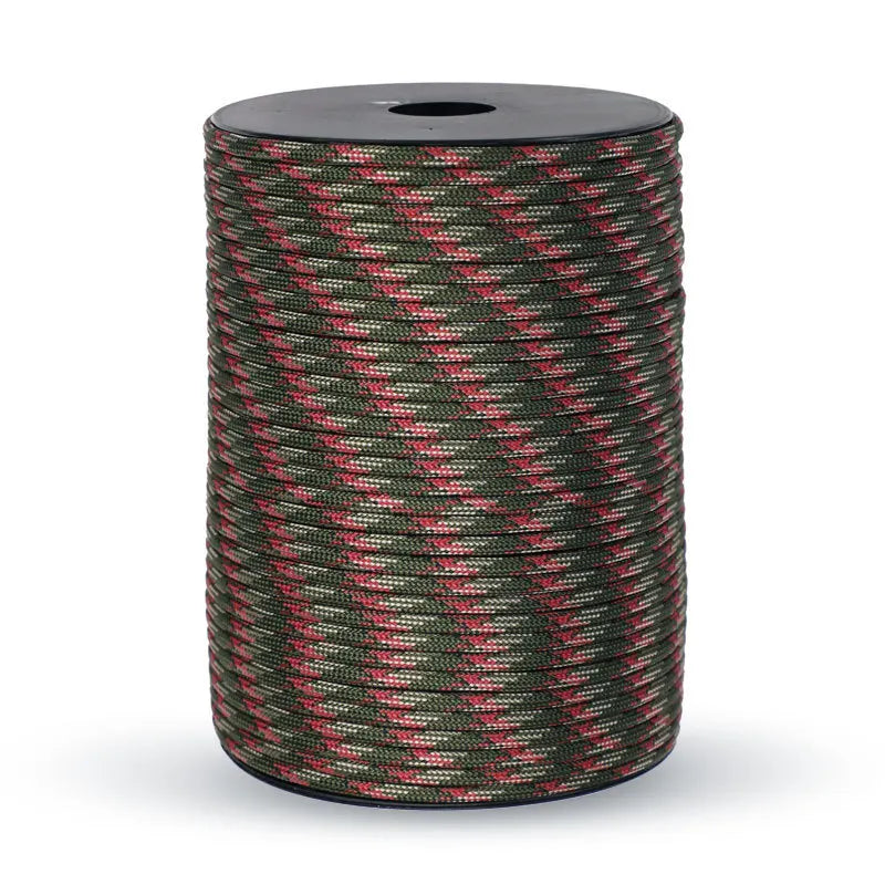 100/50M 550 Military Standard 9-Core Paracord Rope 4mm Outdoor Parachute Cord Survival Umbrella Tent Lanyard Strap Clothesline Daniel’s Outdoor Company