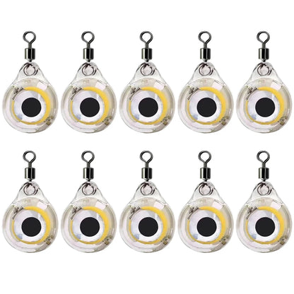 10-100Pcs Mini Fishing Lure Light LED Attracting Fish Light Underwater Eye Shape Fishing Bait Luminous Lure for Attracting Fish Daniel’s Outdoor Company