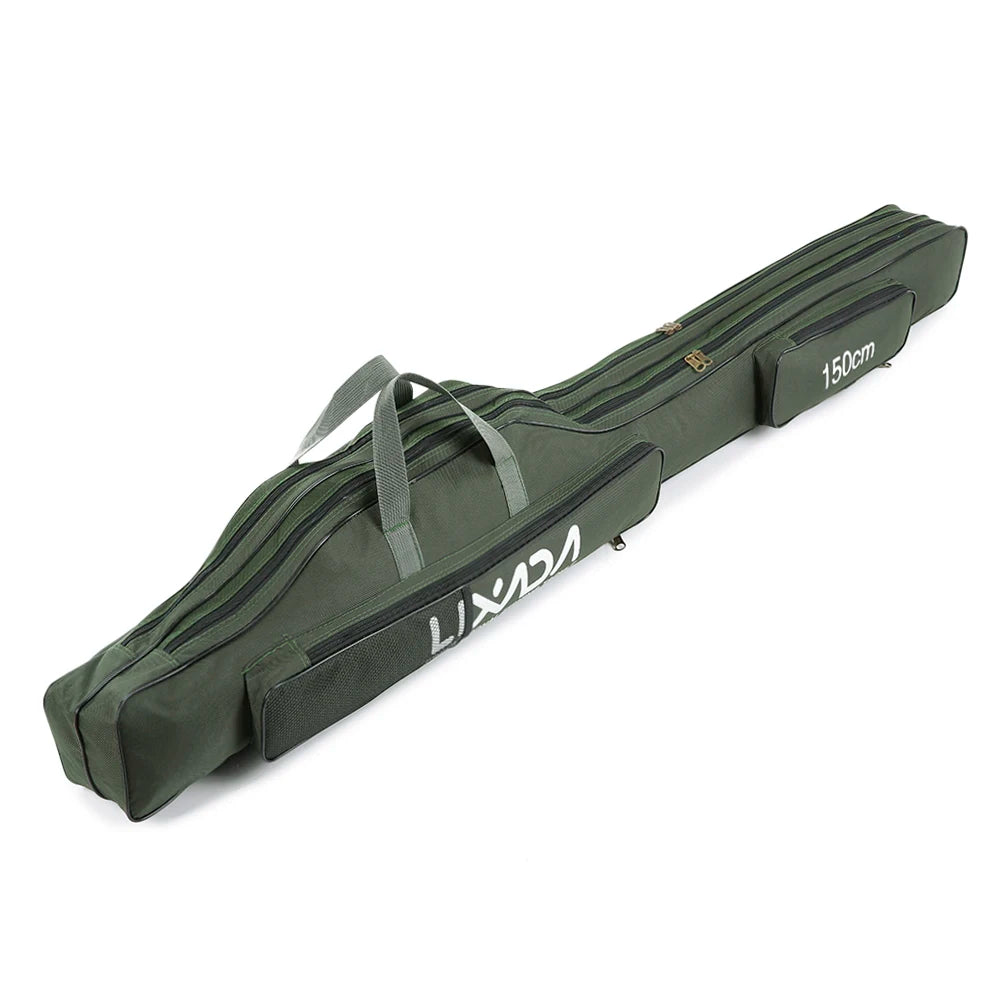 Lixada 100/130/150cm Fishing Bag Portable Folding Fishing Rod Reel Bag Fishing Tackle Carry Case Carrier Bag backpack fishing Daniel’s Outdoor Company