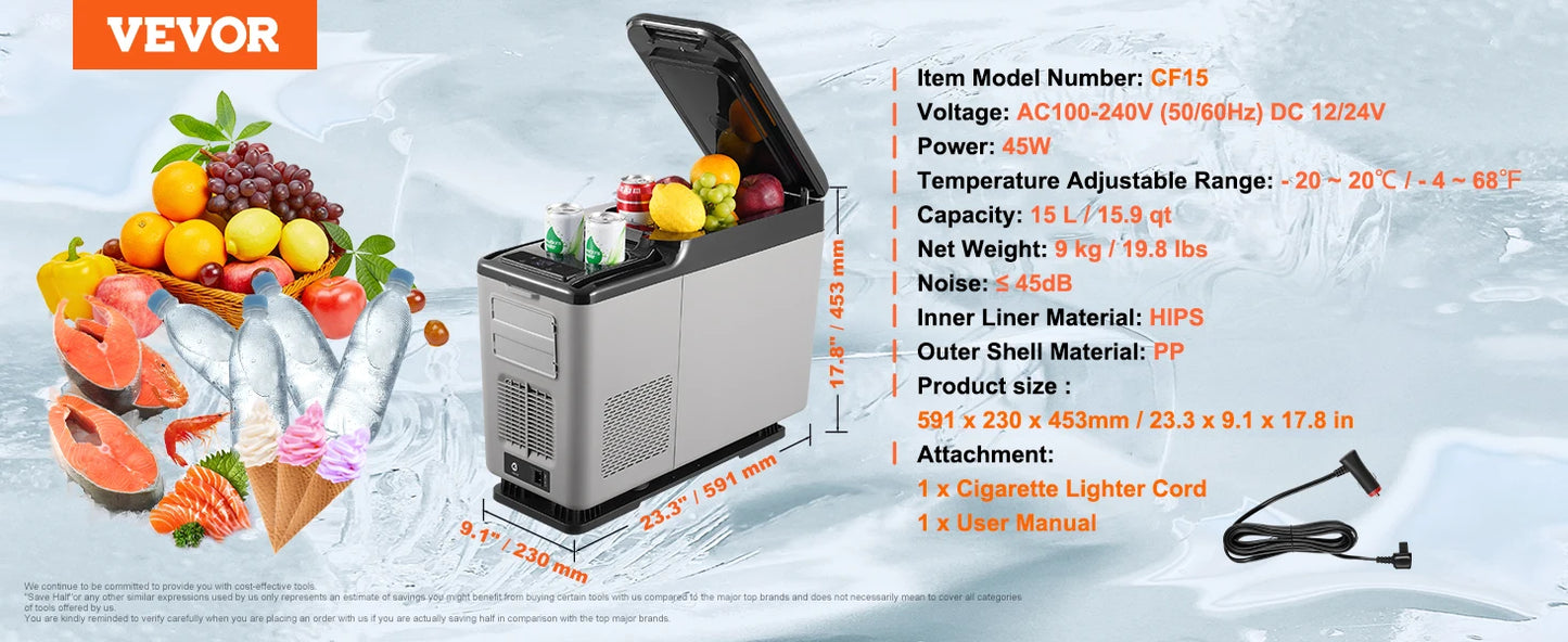 SucceBuy 8L to 75L Car Refrigerator Fridge Portable Icebox Single&Dual Zone w/Blue Tooth Temp Adjustable for Outdoor Camping RV Daniel’s Outdoor Company