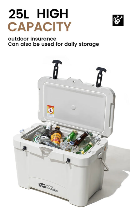 MOBI GARDEN Camping Ice Box 25L Portable Large Capacity Car Refrigerator Food Barbecue Cold Storage Outdoor Daniel’s Outdoor Company
