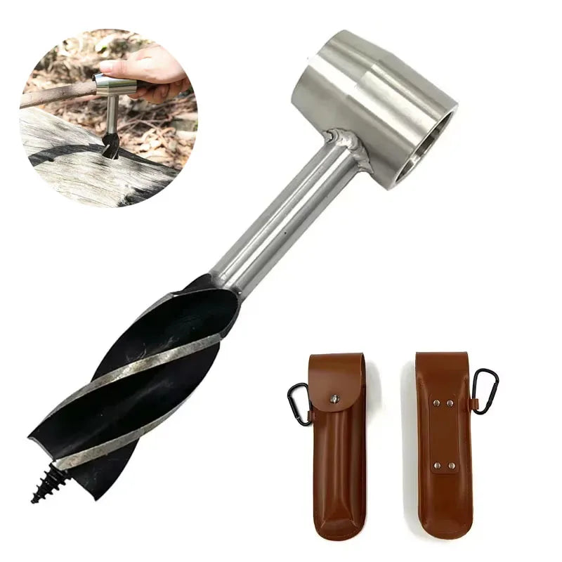 Auger Wrench Outdoor Survival Hand Drill Survival Gear Tool Sports Jungle Crafts Camping Bushcraft Accessories Daniel’s Outdoor Company