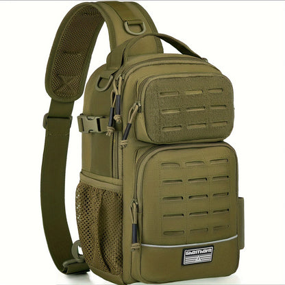 Fishing Backpack Tackle Sling Bag -Lightweight Sling Tackle Storage Bag- Fishing Backpack with Rod Holder gifts Daniel’s Outdoor Company