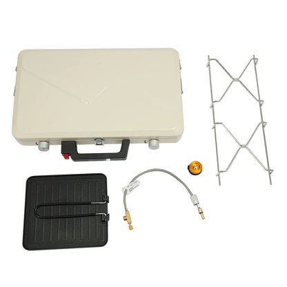 Camping Stove, 2-Burner Camping Stove, Portable Camping Stove for Outdoor Camping, Picnics, Hiking, Caravans, Motorhomes Daniel’s Outdoor Company