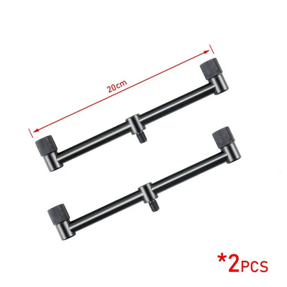 Hirisi 2X Mini Black Short Buzz Bars 20cm/25cm/30cm for Dual Rod Carp Fishing Daniel’s Outdoor Company