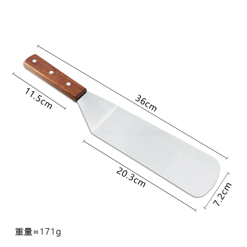 Stainless Steel Spatula and Grill Scraper Non Stick Durable Barbecue Cooking Tools Pizza Shovel Pancake Beef BBQ Utensils Daniel’s Outdoor Company