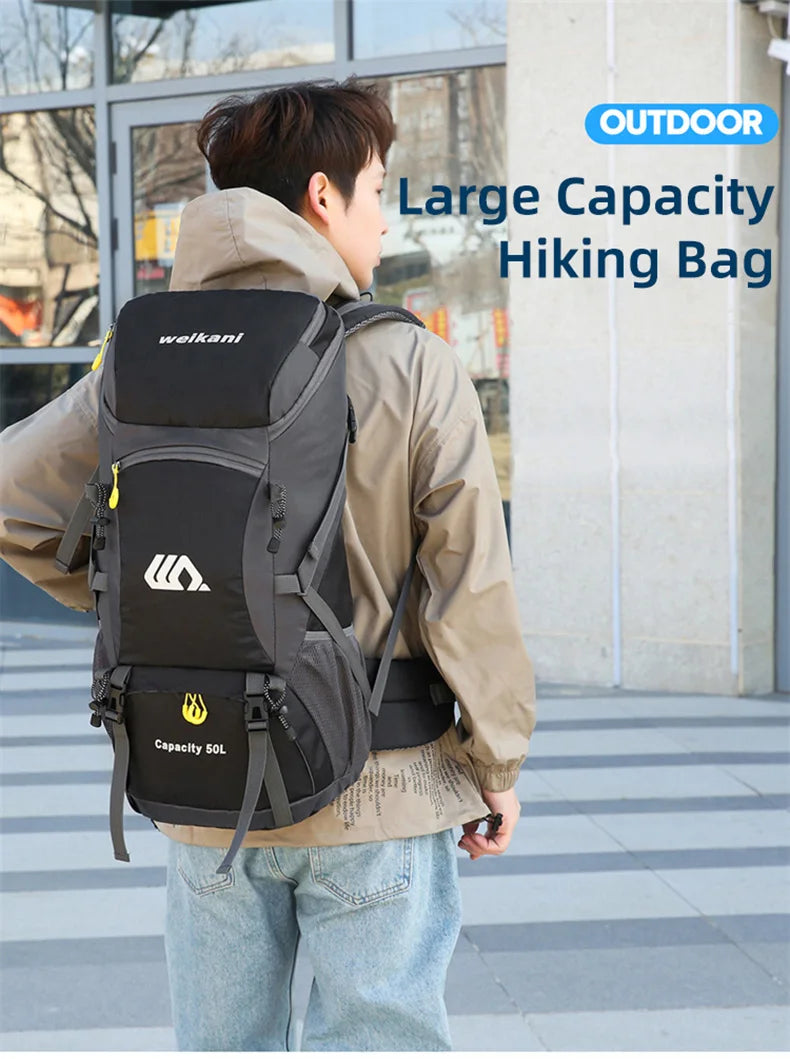 50L Travel Backpack Camping Men Large Hiking Bag Tourist Rucksack Waterproof Outdoor Sports Climbing Mountaineering Bag Luggage Daniel’s Outdoor Company