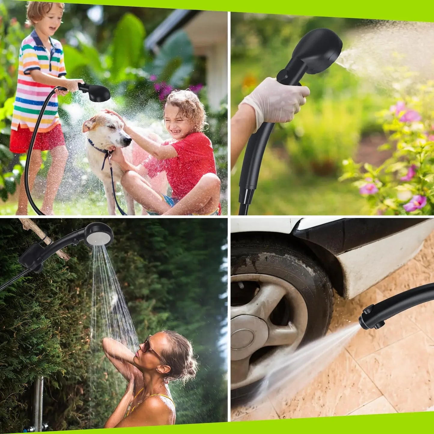 Portable Shower for Camping, 6000mAh Rechargeable Camping Shower, 4 Spray Modes Daniel’s Outdoor Company