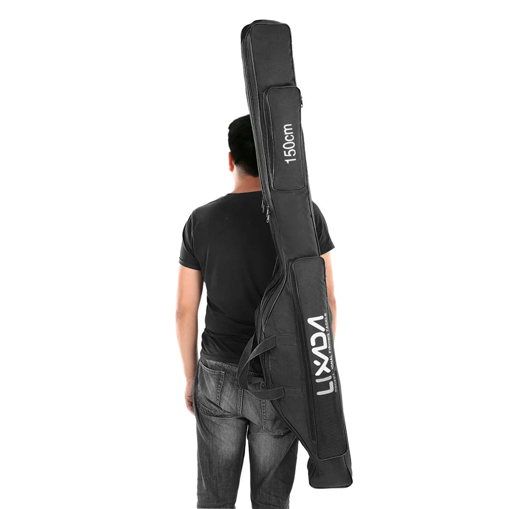Lixada 100/130/150cm Fishing Bag Portable Folding Fishing Rod Reel Bag Fishing Tackle Carry Case Carrier Bag backpack fishing Daniel’s Outdoor Company