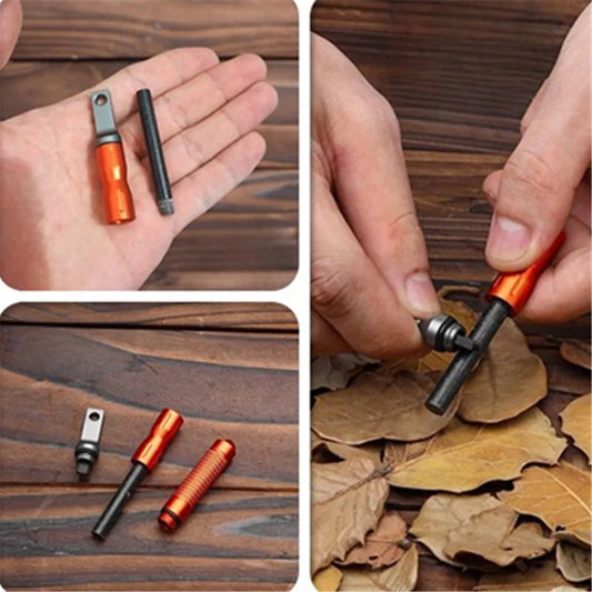 New Waterproof Portable Flint Emergency Fire Starter Multifunctional Outdoor Camping Fire Rod Tool for Survival Equipment Daniel’s Outdoor Company