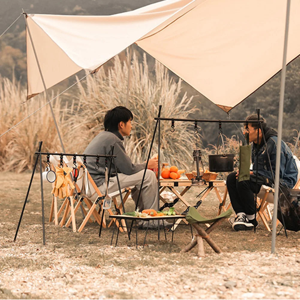 Foldable Camping Tripod Top Plate With Hanging Hole Camping Hanging Rack Top Plate High Strength Bending For BBQ Picnic Hiking Daniel’s Outdoor Company