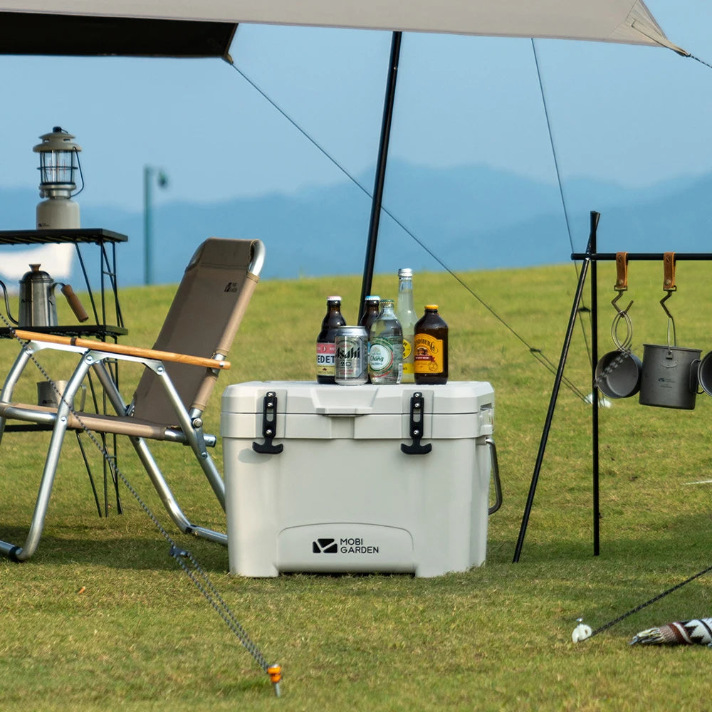 MOBI GARDEN Camping Ice Box 25L Portable Large Capacity Car Refrigerator Food Barbecue Cold Storage Outdoor Daniel’s Outdoor Company