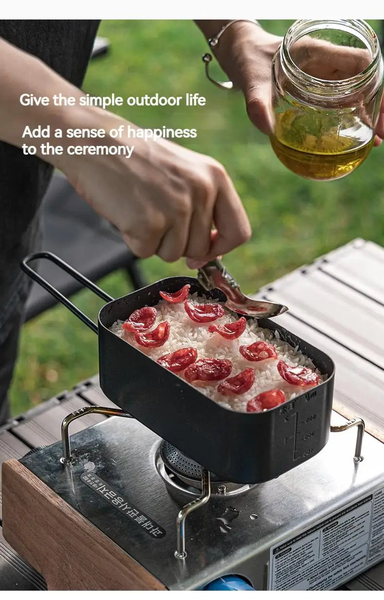 BLACKDOG Outdoor Lunch Box Aluminum 800ML Camping Cooker Ultralight Portable Multi-function Travel Picnic Tableware Cookware Daniel’s Outdoor Company