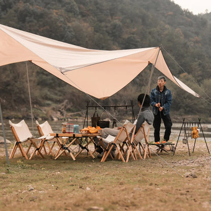 Foldable Camping Tripod Top Plate With Hanging Hole Camping Hanging Rack Top Plate High Strength Bending For BBQ Picnic Hiking Daniel’s Outdoor Company