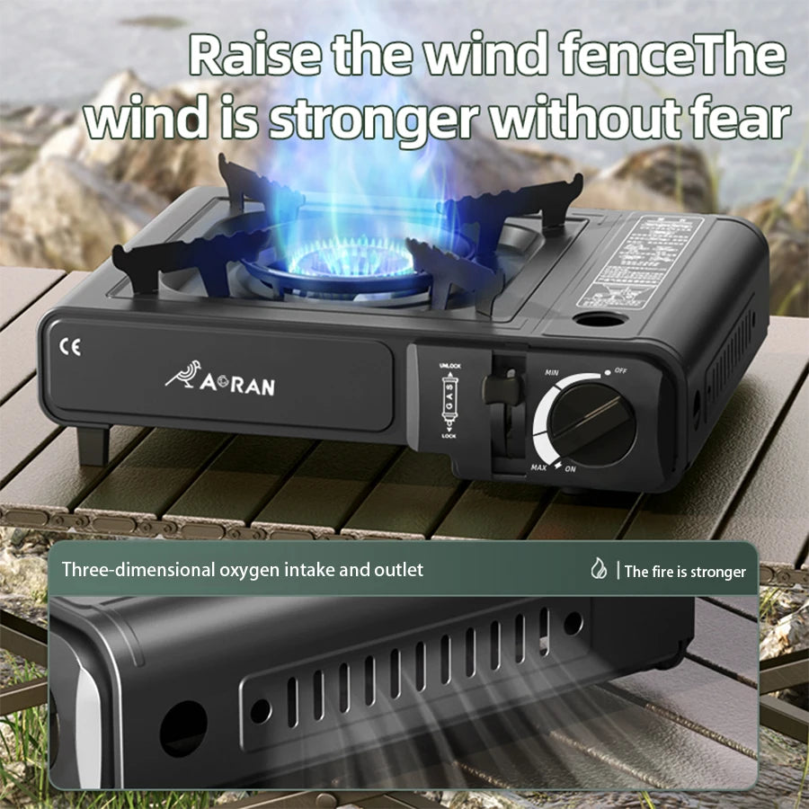 Cassette Stove Household Outdoor Portable Stove Grill 2900W High Fire Gas Stove Suitable for Outdoor Camping Kitchen Barbecue Daniel’s Outdoor Company