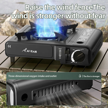 Cassette Stove Household Outdoor Portable Stove Grill 2900W High Fire Gas Stove Suitable for Outdoor Camping Kitchen Barbecue Daniel’s Outdoor Company